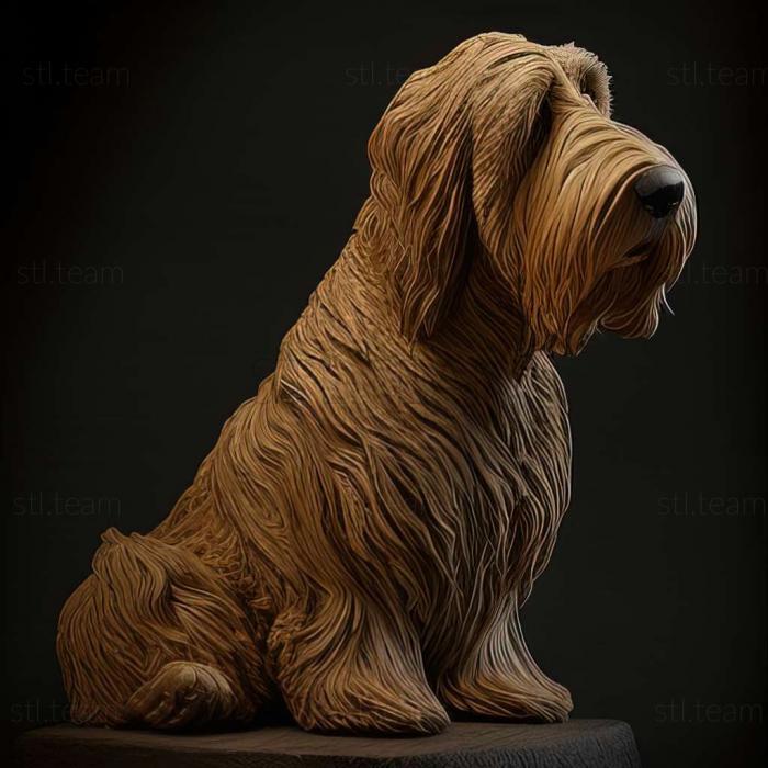 3D модель Собака відтерхаунд (STL)